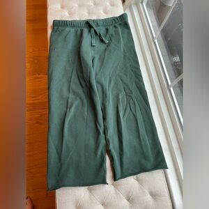 Frank & Eileen Cropped Catherine pants in dark green.  Size large